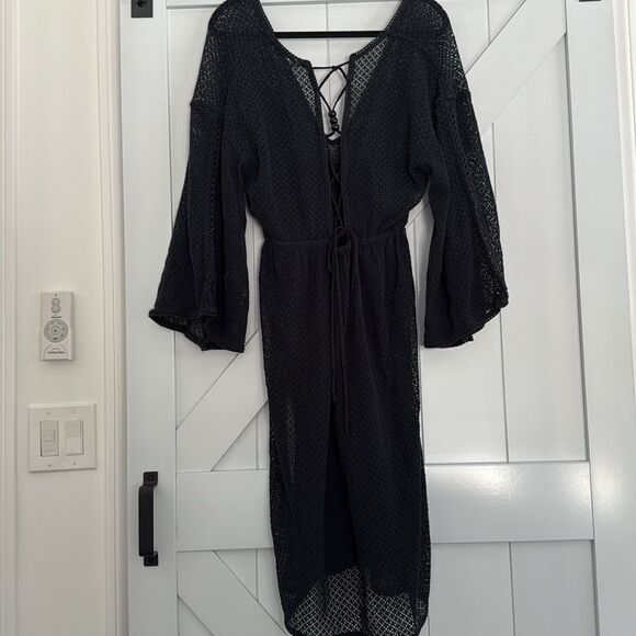 Anthropologie New Brea Swimwear Black Cover-up - Size Small - Picture 8 of 8